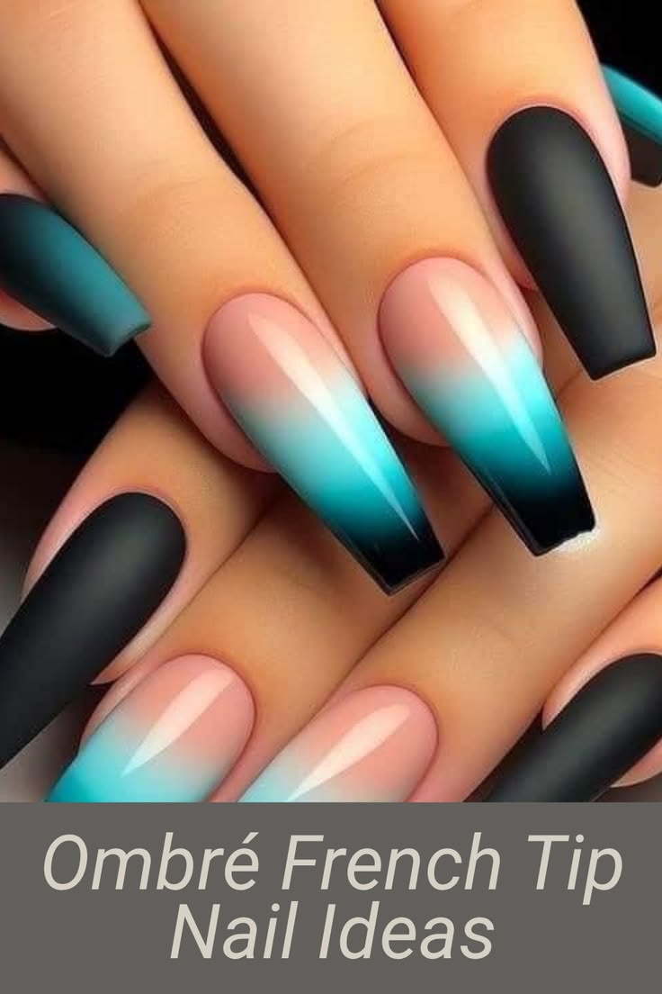 Elevate your mani game with these stunning ombré French tip 