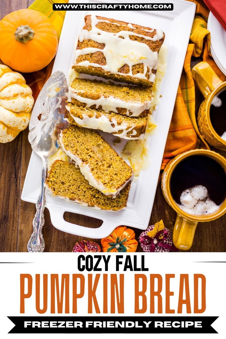 This moist pumpkin bread recipe is the perfect dessert or sn