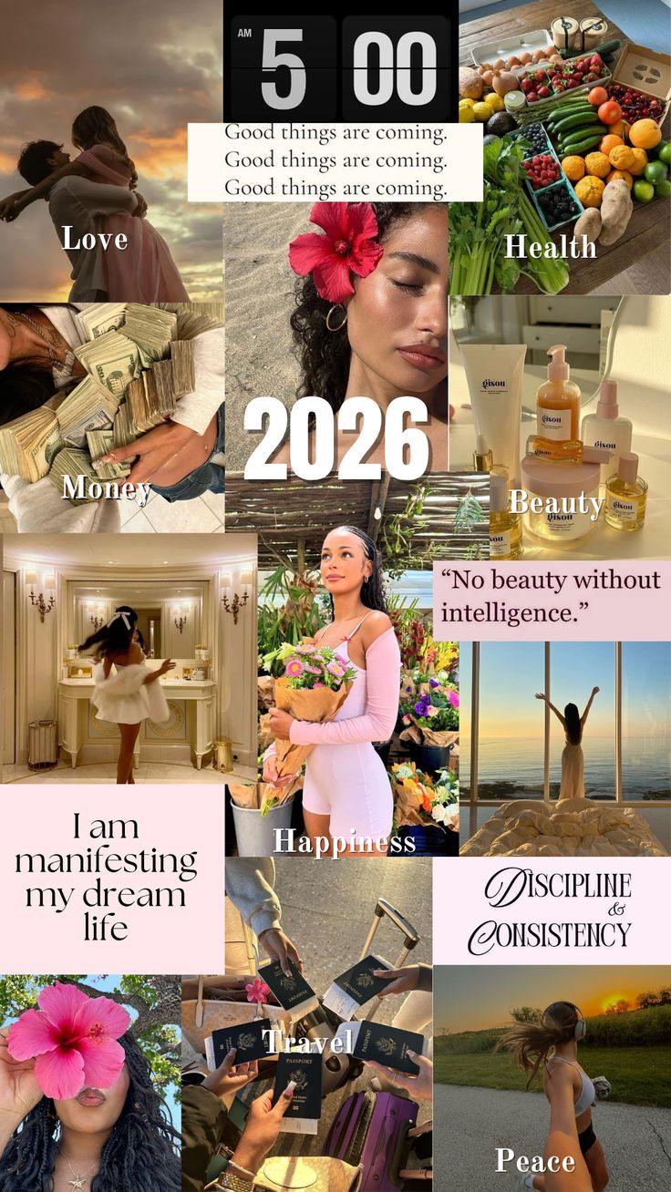 Manifes your dream 2026 with this luxury glow-up vision boar