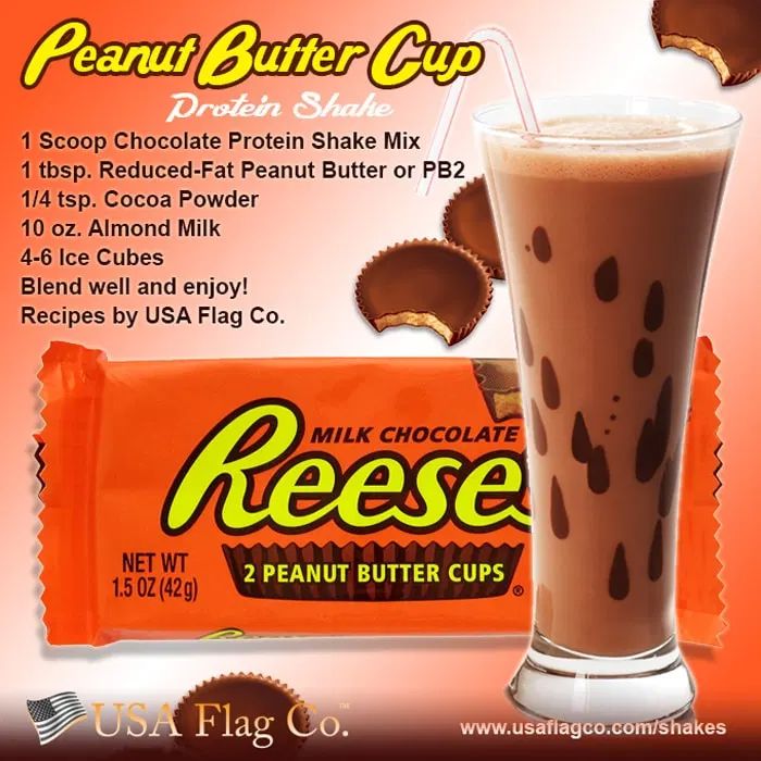 Peanut Butter Cup Protein Shake Recipe from USA Flag Co.