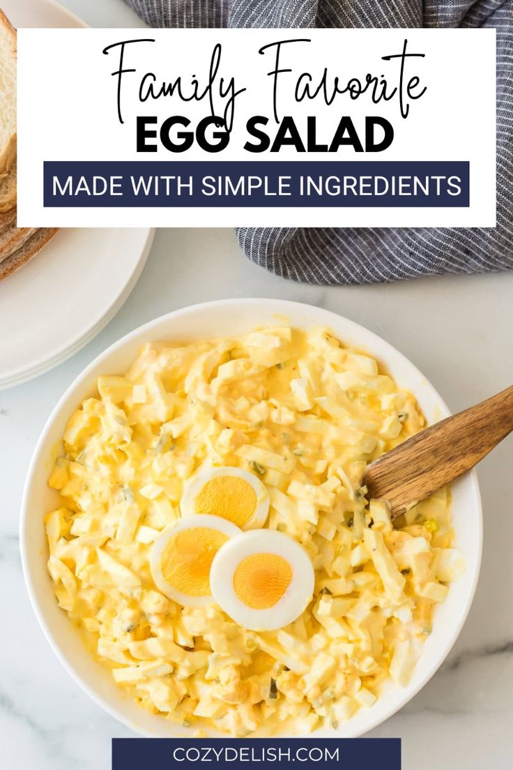 This classic family favorite egg salad is creamy, flavorful,