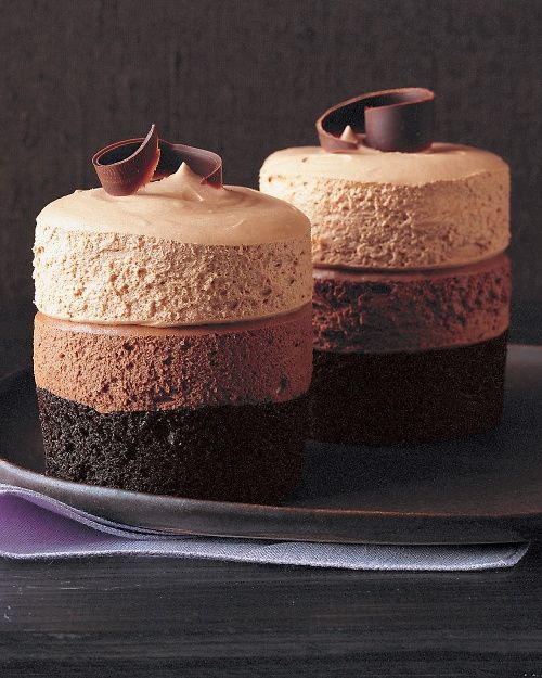 Triple-Chocolate Mousse Cake Recipe