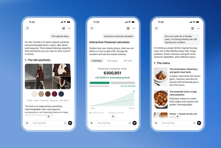ChatGPT’s ‘Intelligent UI’ update fills its responses with p