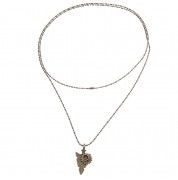 Retro Style Triangle Shape Sweater Chain Charm Pendant Neckl