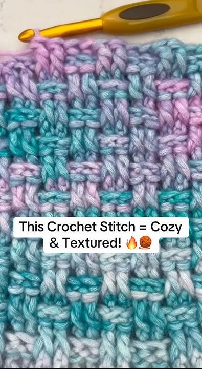 Crochet the Tiny Basketweave Stitch (2x2 Ribbing) 🧶✨ Cozy, t