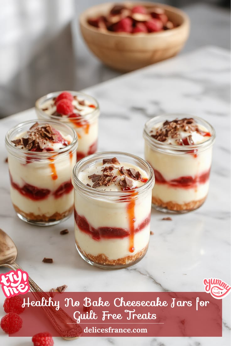 Indulgent Healthy No-Bake Cheesecake Jars for a Guilt-Free S