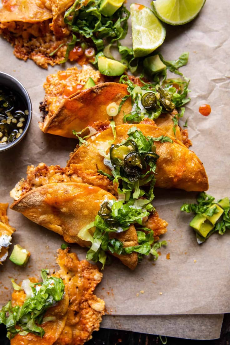 Spicy Buffalo White Chicken Chili Tacos | halfbakedharvest.c