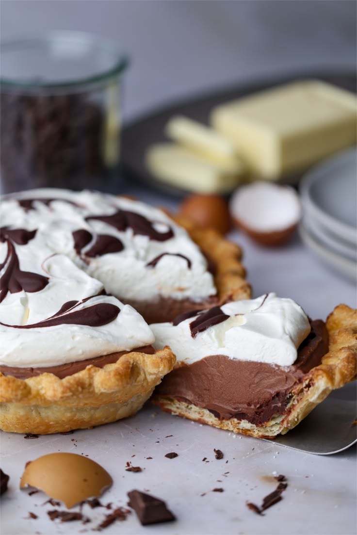 This Chocolate Cream Pie with Pudding yields a rich, chocola