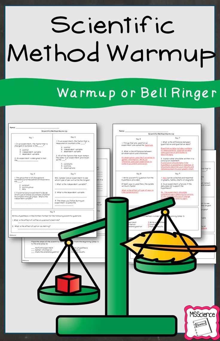 Warmups and bell ringers are a pivotal part of every science