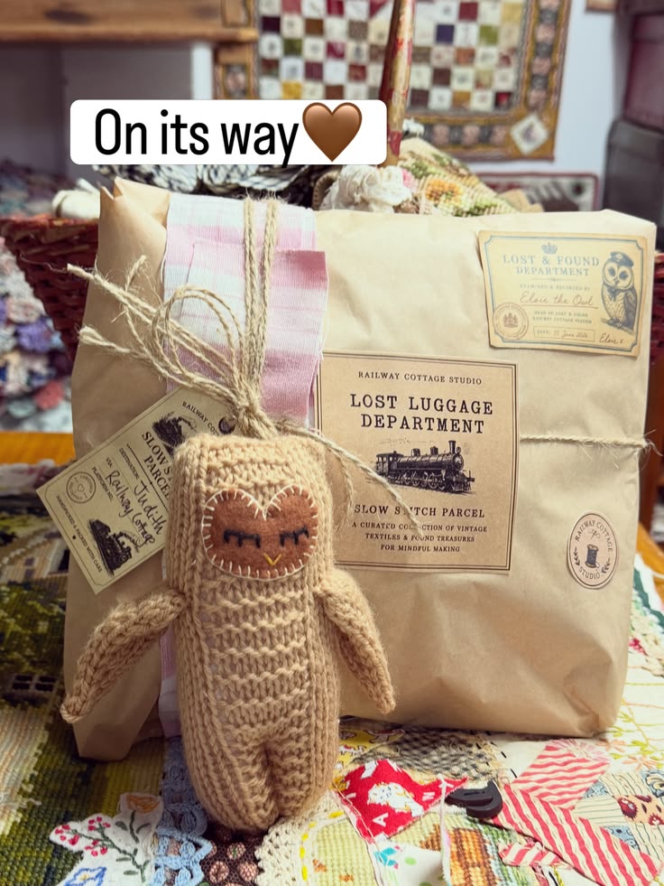 The parcel is wrapped, labelled, and ready to begin its jour