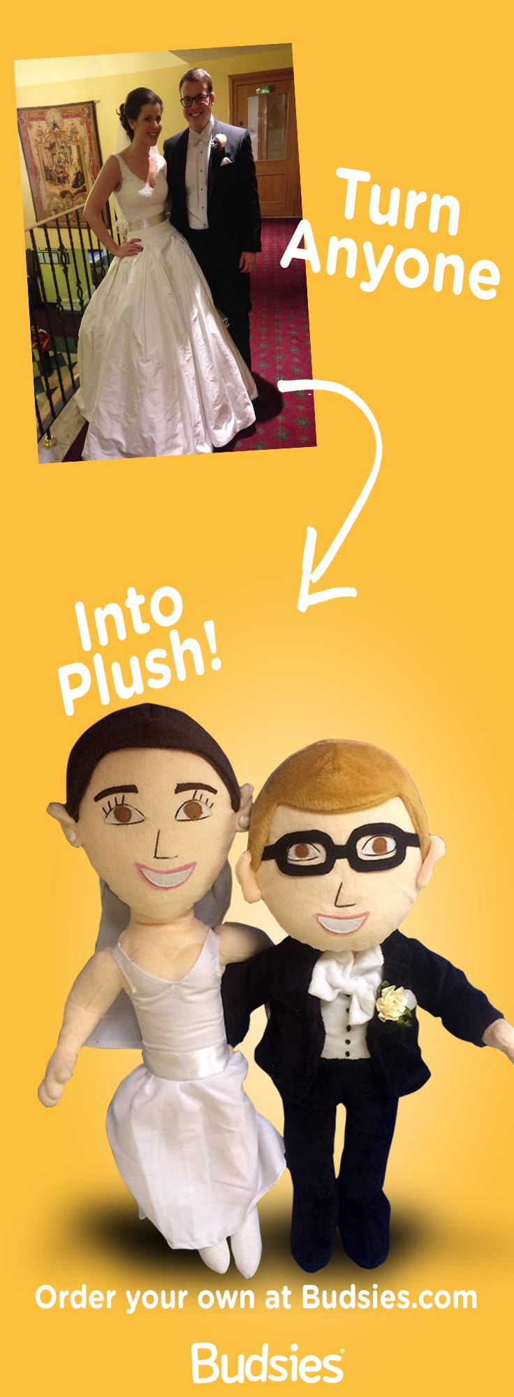 The most unique wedding gift! Turn the bride and groom into 