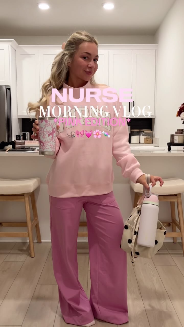 MORNING VLOG *PINK EDITION*!! 🩷🌸🎀👚 insp from @hallesimons_ o
