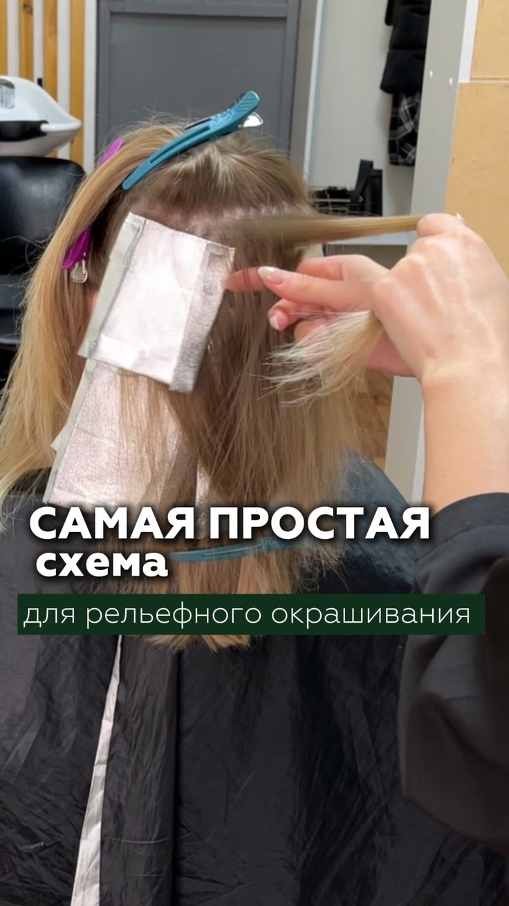экспресс-техника по рельефному окрашиванию:  •набор прядей з