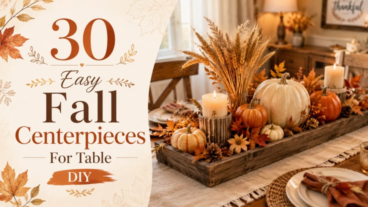 Check Post ContentsHow to Make an Easy Fall Centerpiece30 Ea