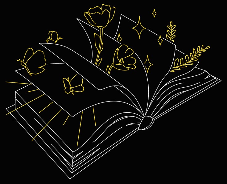 fantasy book lineart