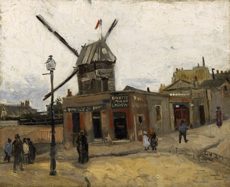 VINCENT VAN GOGH  Moulin de la Galette – Kröller-Müller Muse