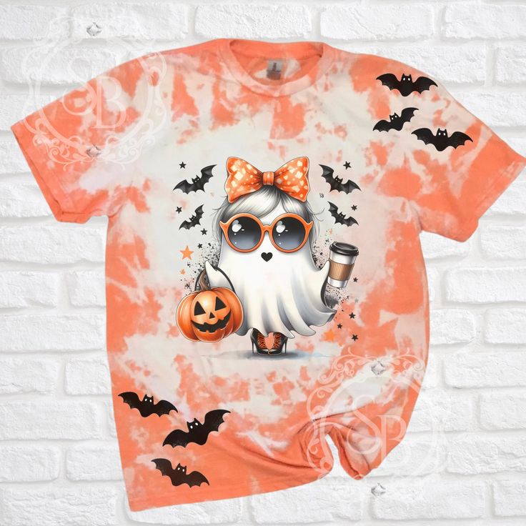 Cute Ghost Halloween Shirt Spooky Tee Spooky Vibes Halloween