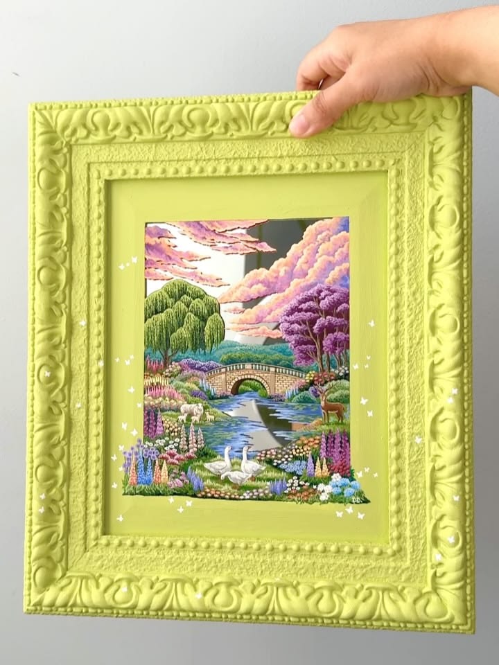 Introducing my latest mirror artwork “Seven in the Country” 