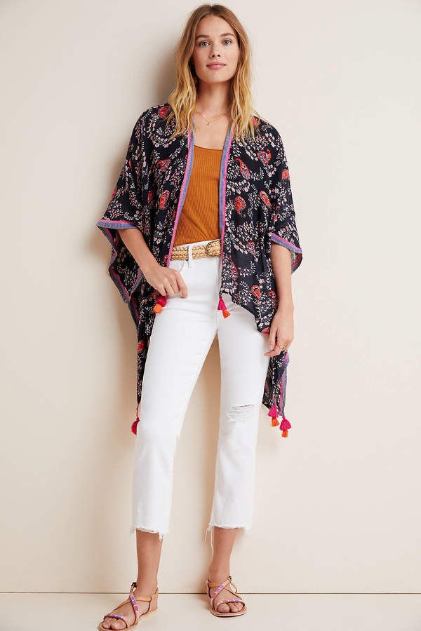 Elizabeth Gillett Paisley Tasseled Kimono #ad #AnthroFave #A