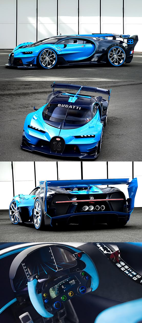The Bugatti Vision Gran Turismo Concept Is a Real-Life Video
