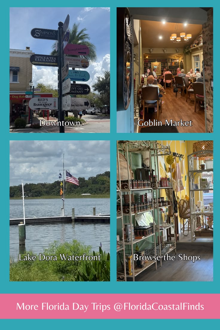Planning a day in Mount Dora, Florida? Start downtown, stop 