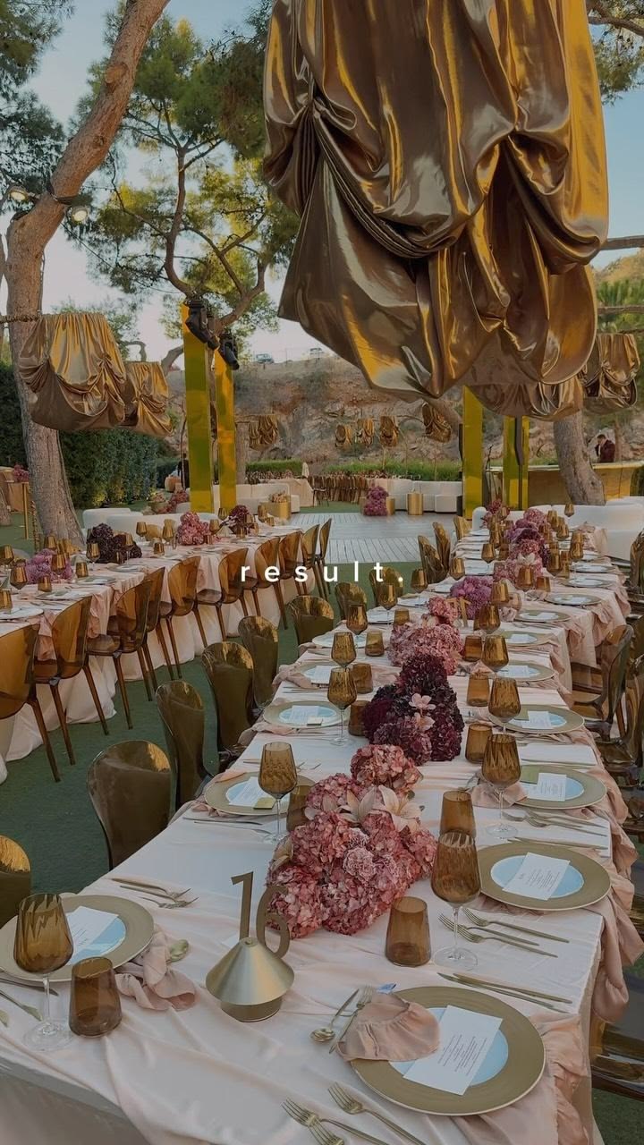 From an empty space to a full wedding setup at Lake Vouliagm