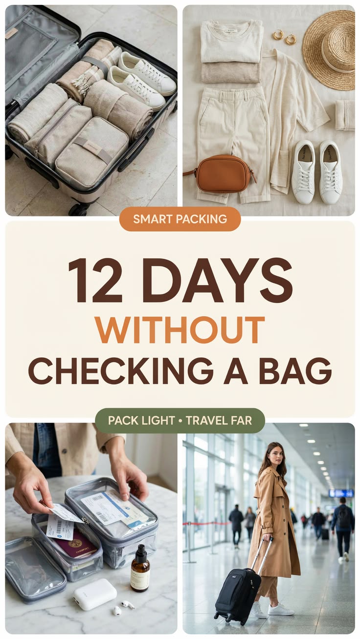 Travel for 12 days without checking a bag using these smart,