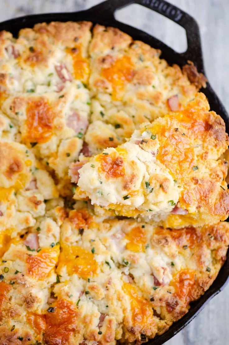 Ham & Cheese Butter Swim Biscuits
