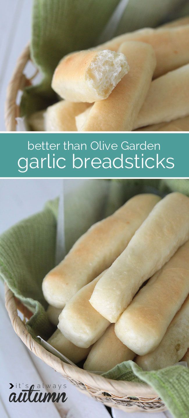 these are the best garlic breadsticks - better even than Oli