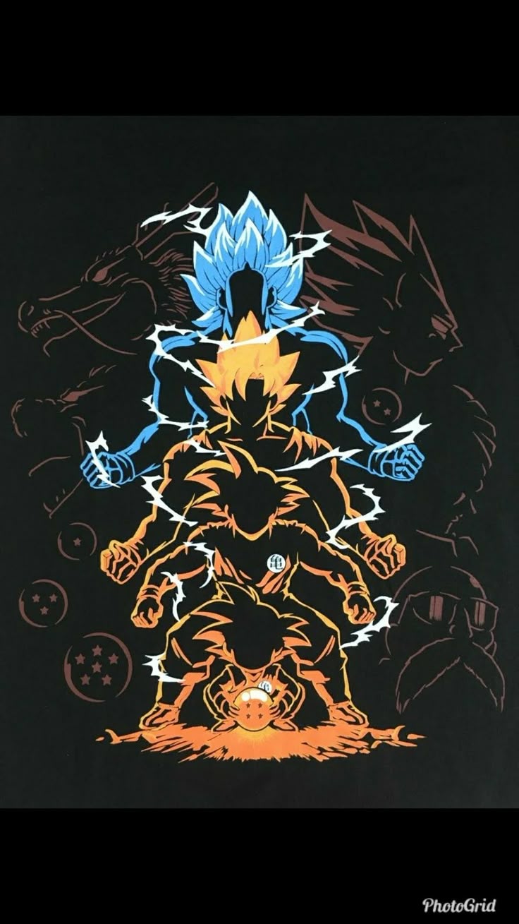 Goku's evolution wallpaper