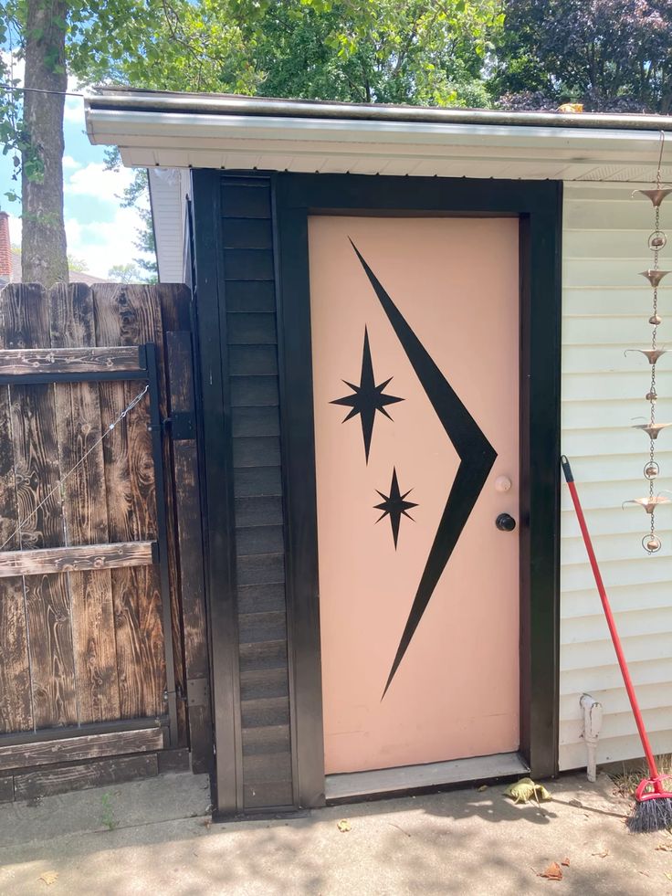 Garbage acess harage door spruced up