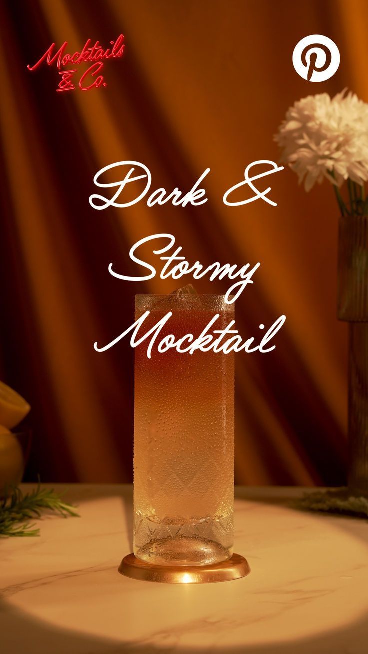 Mit unserem schnellen und einfachen Dark & Stormy Mocktail k