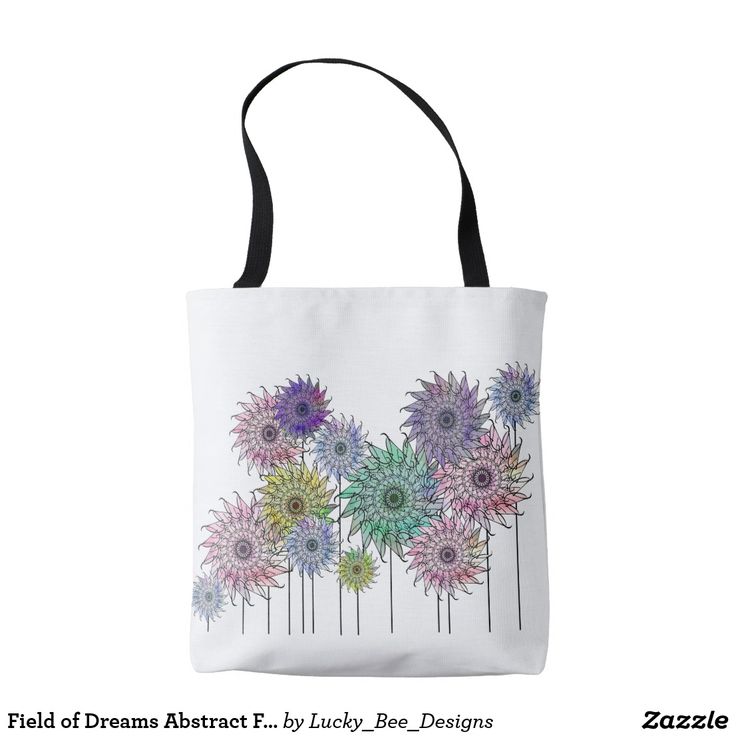 Field of Dreams Abstract Flower Tote Field of Dreams Abstrac