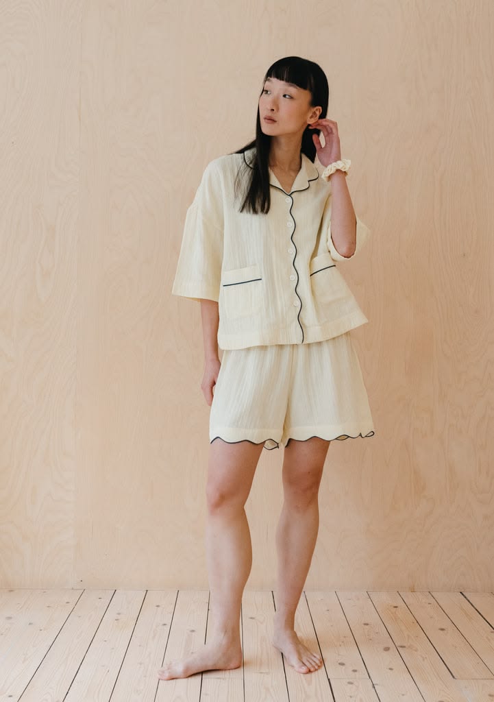 Cotton Pajamas in Buttermilk