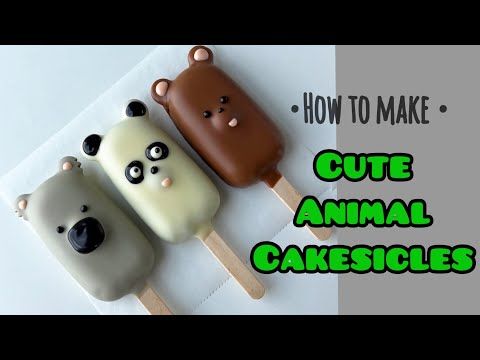 Cute Animal Cakesicles | Decoration Ideas | Step by Step Tut