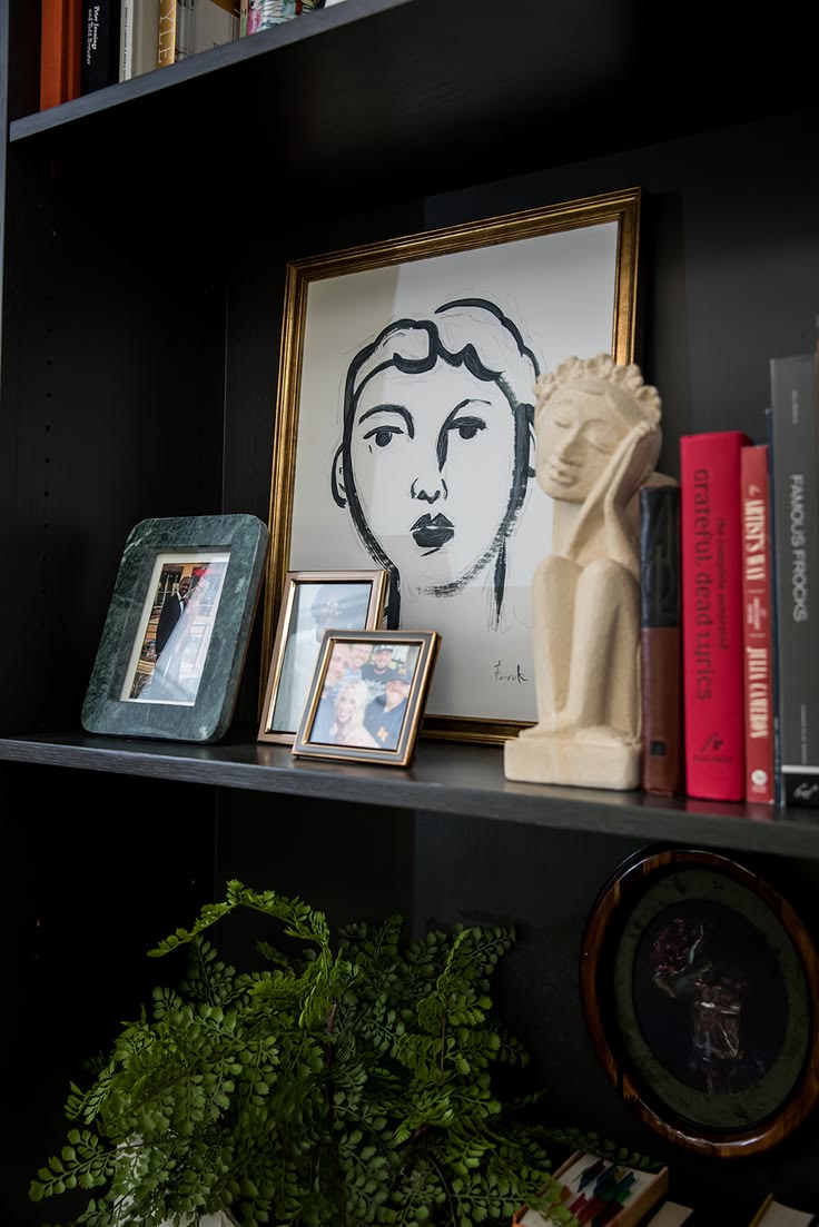 Best way to style shelves - just buy things you love. The ar