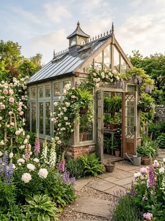Recycled Window Greenhouse Ideas (Sustainable Upcycled Garde