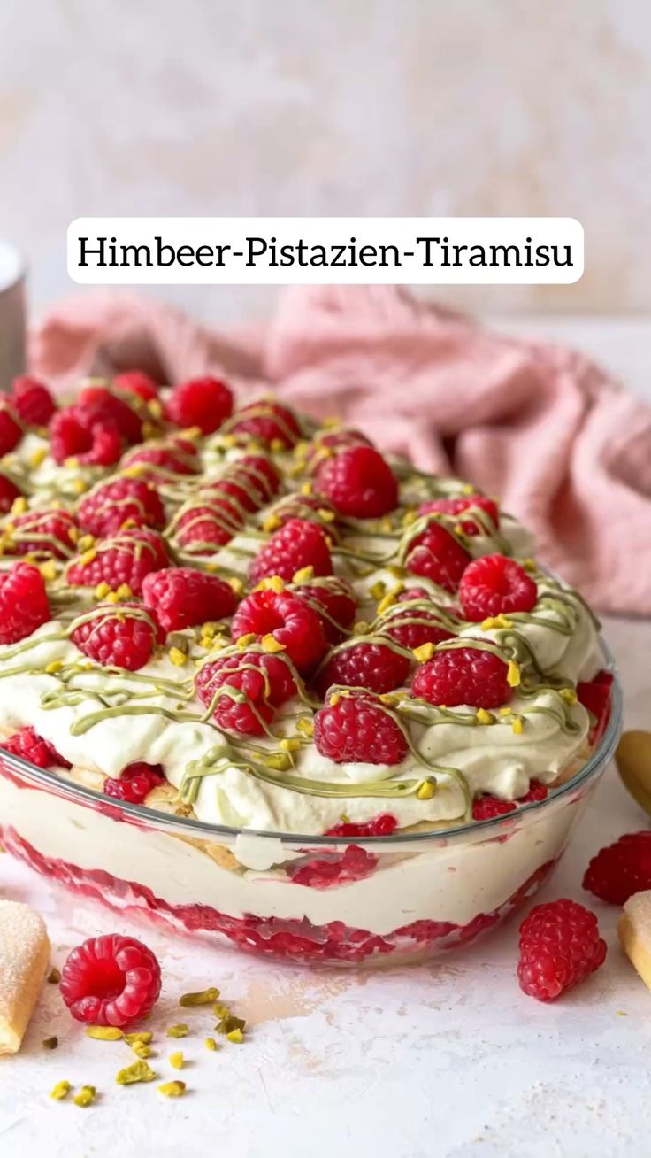 Die Kombination aus leicht säuerlichen Himbeeren und leckere