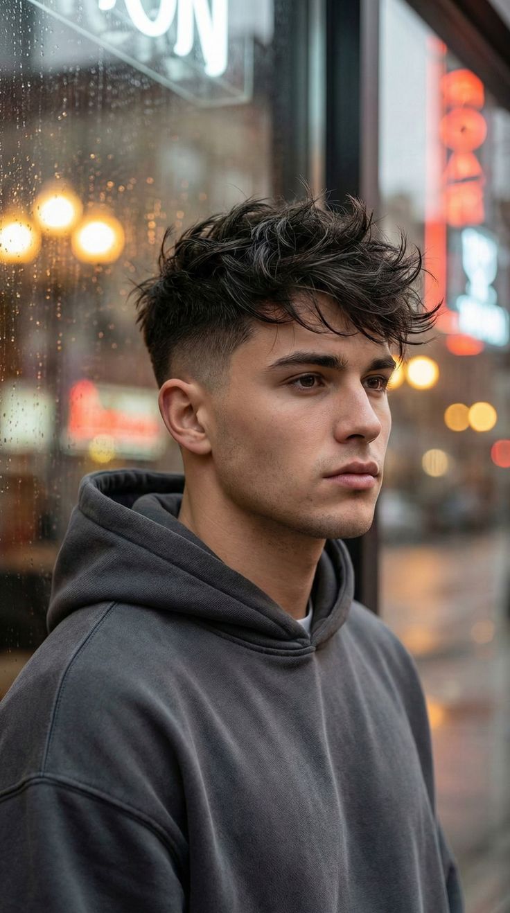 The messy low undercut hairstyle is perfect for men who pref