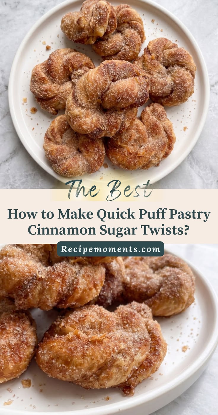Crispy and sweet, Puff Pastry Cinnamon Sugar Twists are the 