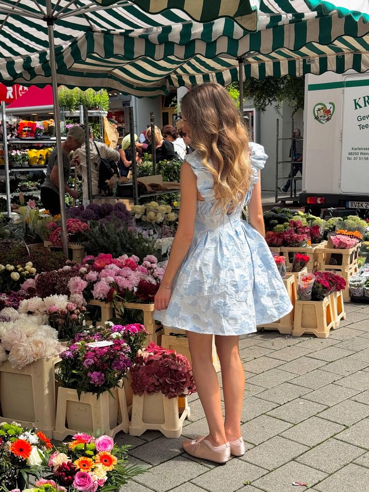 Find me where flowers are 🧺💌💐🩰  #pinterestgirl #softfeminine