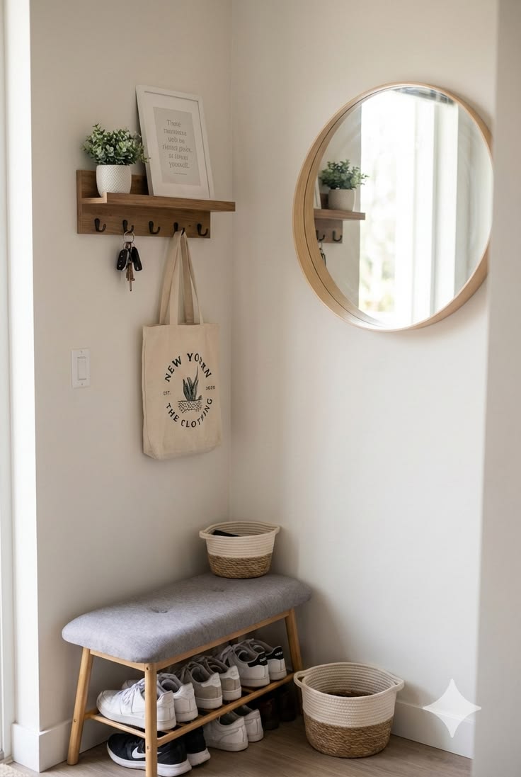 This small entryway proves you don’t need a lot of space to 