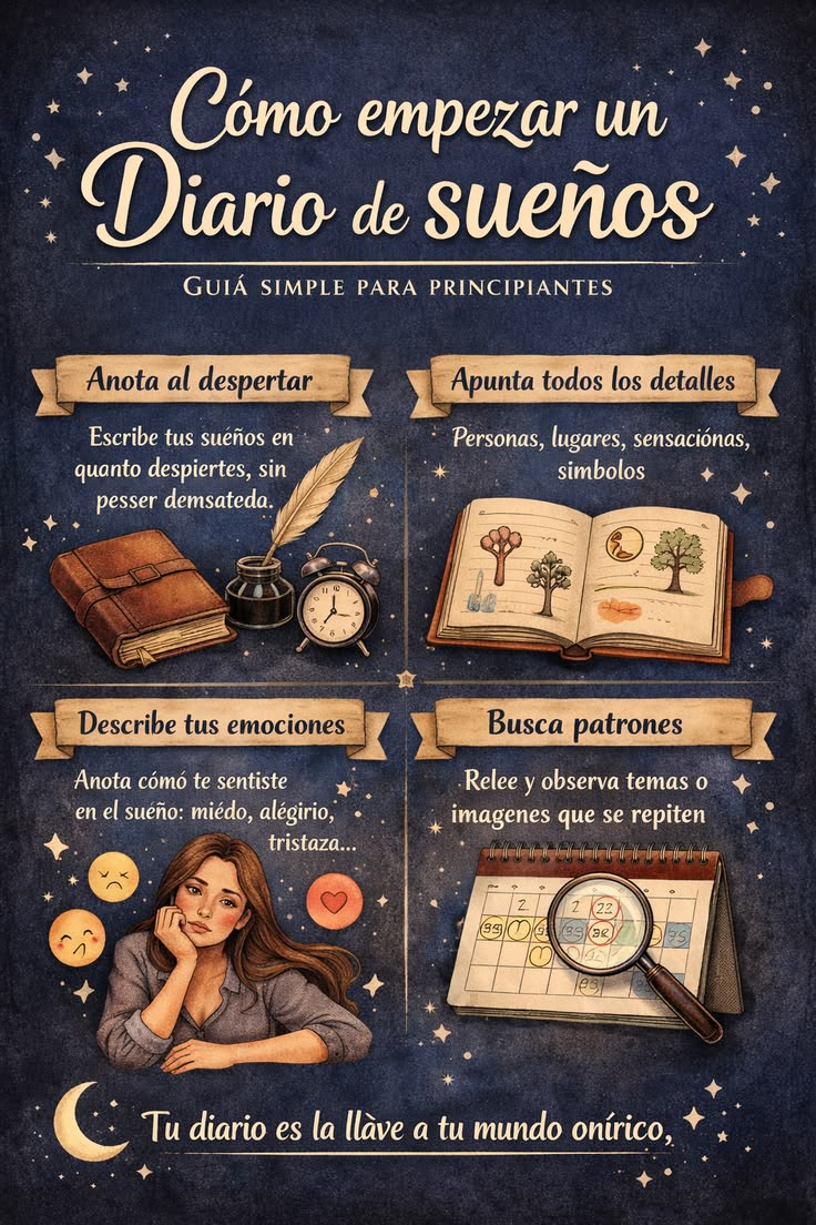 Llevar un diario de sueños es una de las prácticas más efect