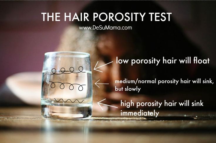 hair porosity test with #biracial hair