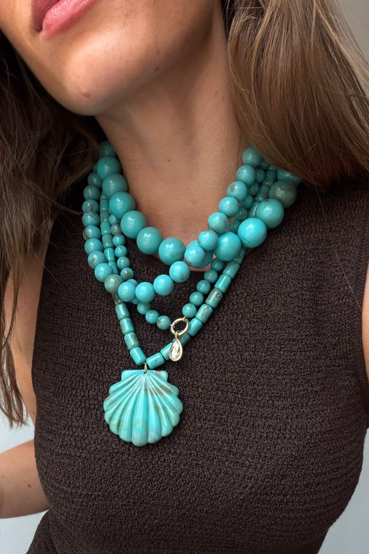 Shell Necklace, Shell Jewelry, Layered Necklaces, Coastal Je