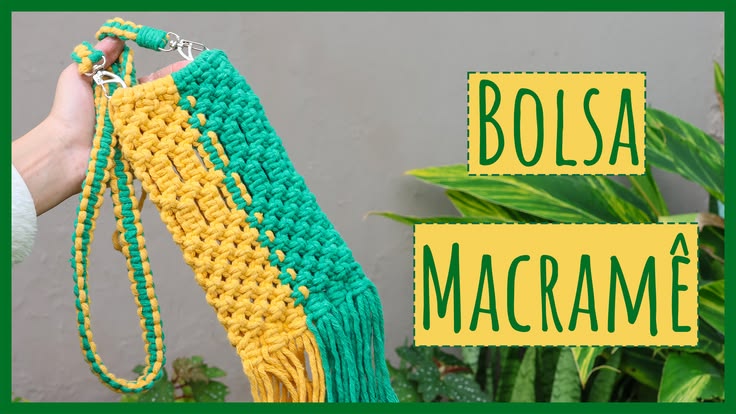 Aprenda a fazer uma linda Bolsa de Celular em Macramê inspir
