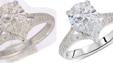 Ecommerce jeweler Photo Retouching. In the case of the jewel