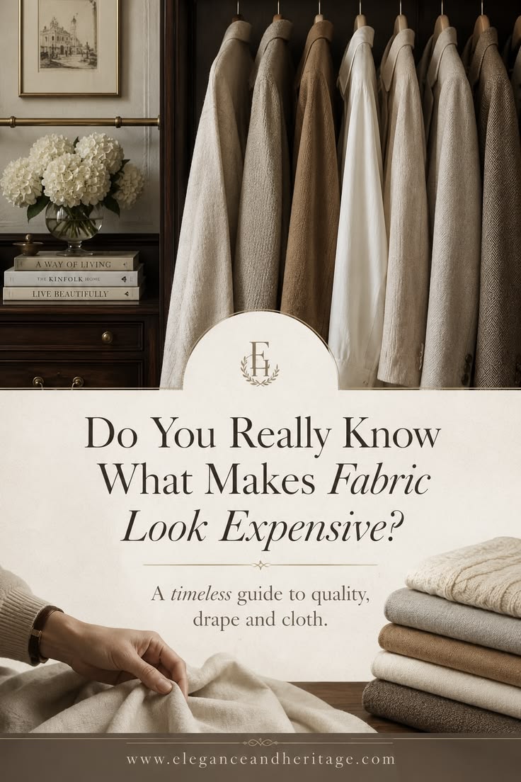 What truly makes a fabric look and feel expensive? In this t