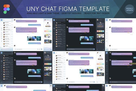 Uny Chat - Desktop Figma Template by ShakeDesign