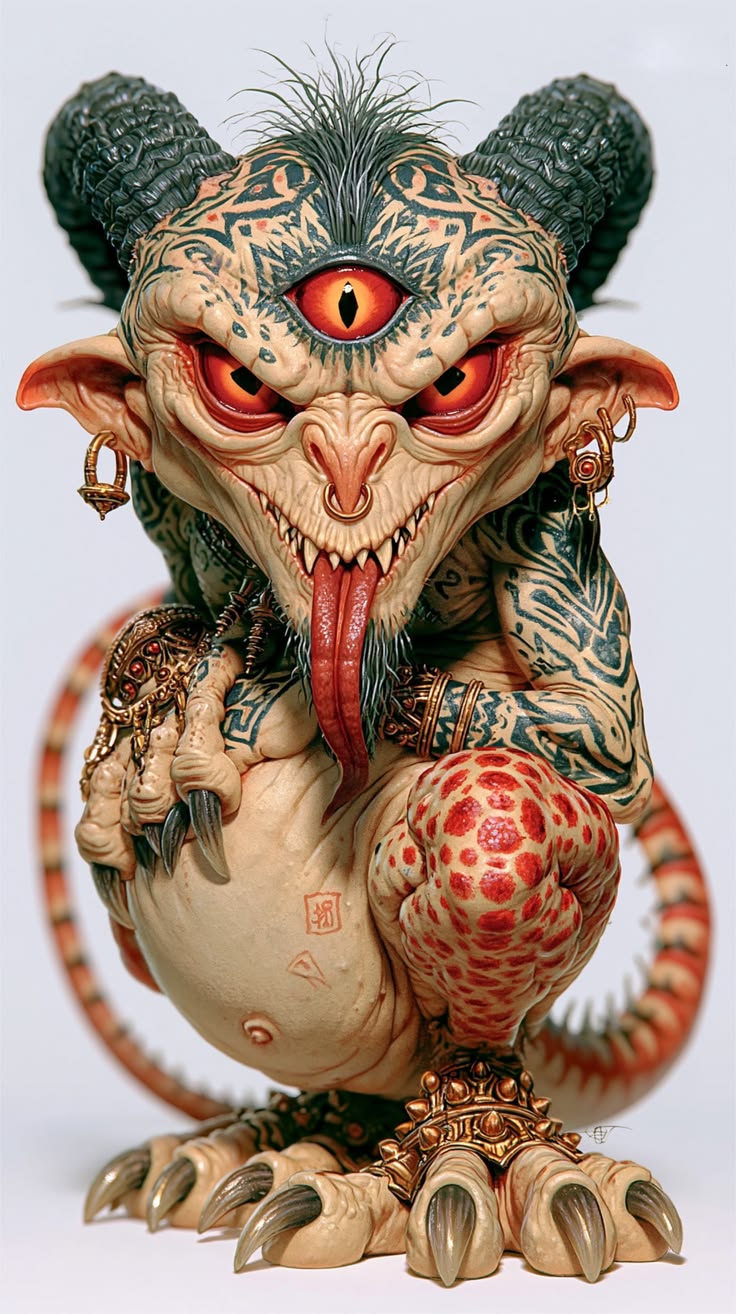 Cute, pocket size Warhammer 40K Chaos Demons